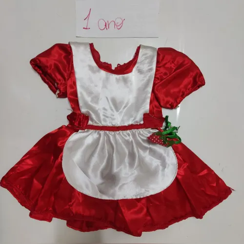 Fantasia Moranguinho infantil 1 ano