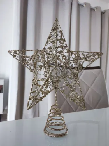 Estrela para topo de árvore de natal