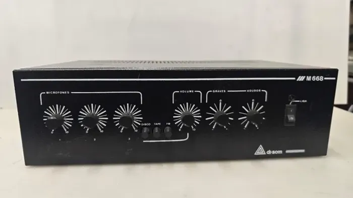 Amplificador De Som Ambiente Di-som M668 70v Ótimo Estado!