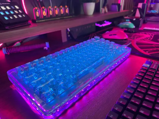 Teclado Mecânico KiiBoom Phantom 81 Acrílico Azul