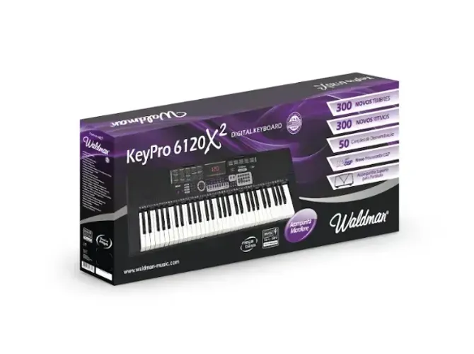 Waldman Kep6120x2 Teclado Preto 61 Teclas Bivolt