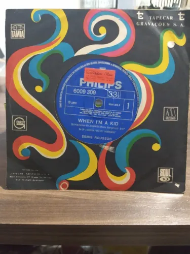 Compacto Vinil Demis Roussos When I'm a Kid/Rebecca