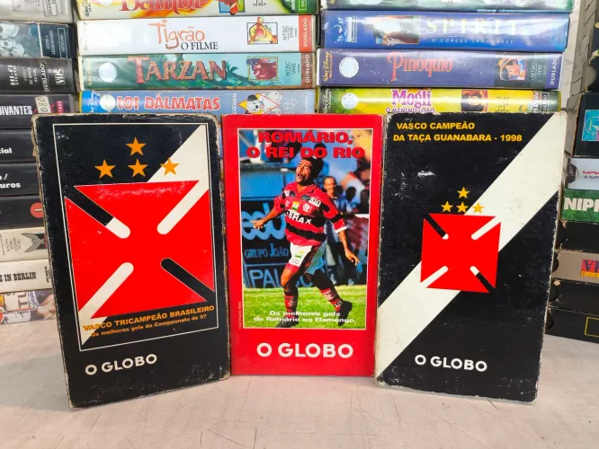 Fita VHS Vasco e Flamengo produto para colecionador 3unids