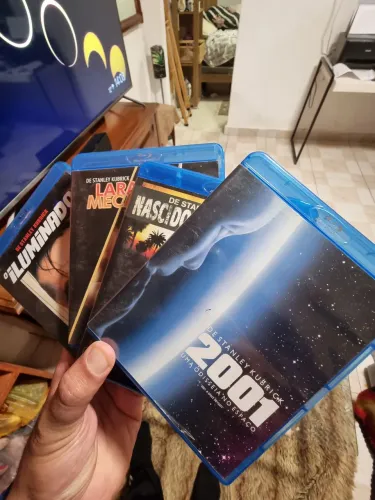 4 Blu-Ray - Stanley  Kubrick Nascido Para Matar (Full Metal Jacket)  laranja mecânica 