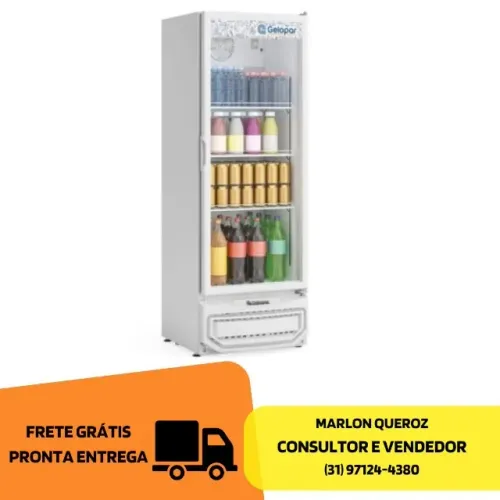 Refrigerador de Bebidas Gelopar 410 Litros Novo