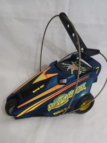 Carrinho antigo Tyco RC Revolver sem controle