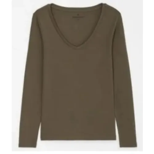 Blusa Básica Ribana Verde Musgo (M)