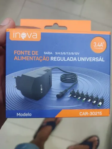 Fonte de Alimentação 3.4A 7 Plugues - Inova CAR-30215