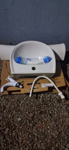 Cuba/Pia de cerâmica com acessórios