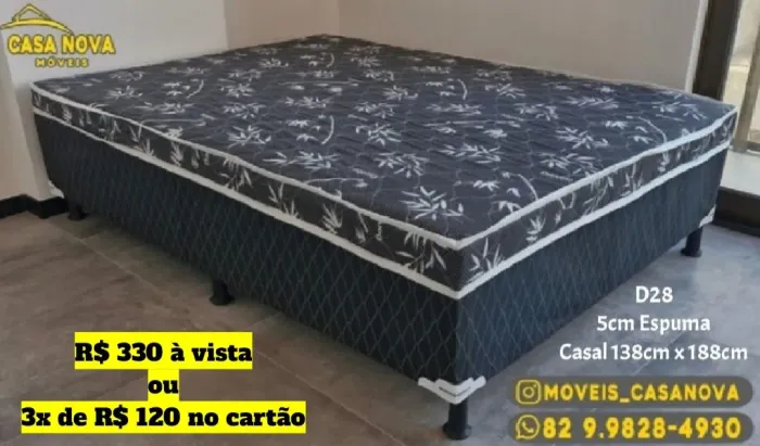 Cama Box Casal - Casa Nova Móveis