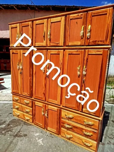 Guarda-Roupa de casal 6 portas de Madeira em Promoção