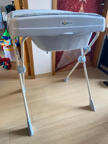 Banheira Bebê Com Suporte Millenia Recém-nascido Burigotto Cor baby blue 