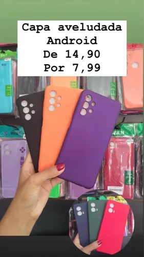 Capa aveludada para Android