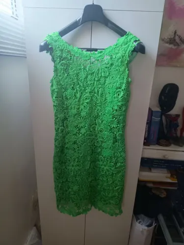 Vestido Verde Rendado Com Forro Agilitá M