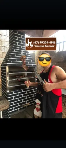 Churrasqueira Tijolinho + Acabamento em inox (temos a pronta entrega)