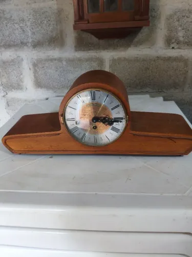 Relógio de Mesa Antigo Carrilhão Westminster