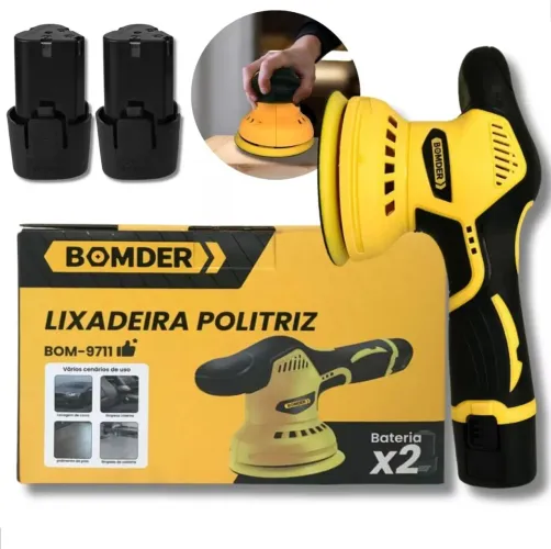 Lixadeira elétrica Bomder 300 watts 12v 5 mil rpm
