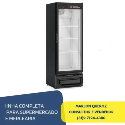 Refrigerador Expositor Vertical 410 Litros Gelopar Linha Turmalina 220v