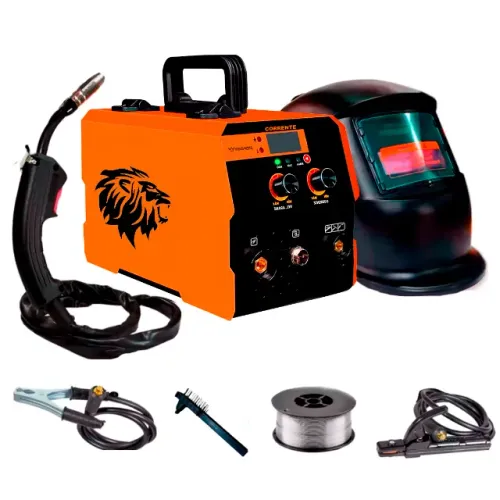  Máquina De Solda Inversora Mig 140a Sem Gás Eletrodo Tig Lift King Note multiprocessos