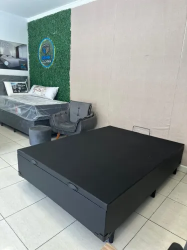 Cama casal baú direto fábrica 