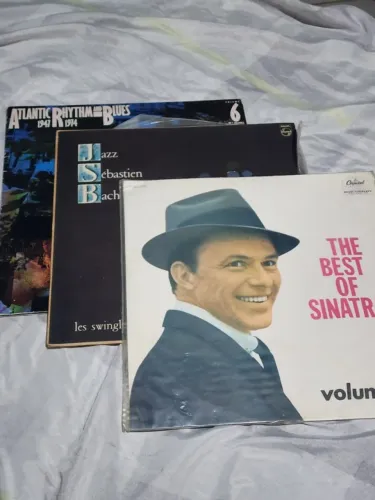 LOTE COM 3 LPs VINIL - JAZZ / R&B / CLÁSSICOS - SINATRA + ATLANTIC + BACH