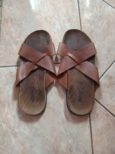 Sandália de Couro Masculina<br>