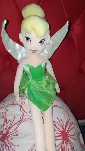 Fada tinker bell em pelúcia boneca 45 cm