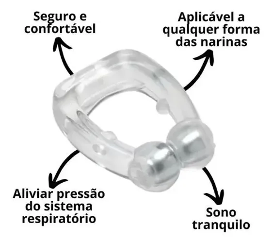 Clip Nasal para Respirar Melhor Durante o Sono