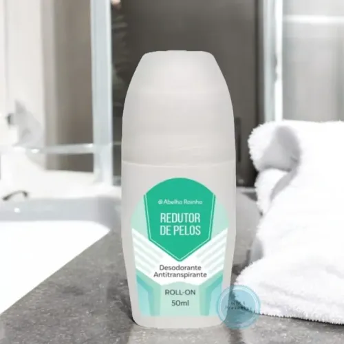 Desodorante Antitranspirante Roll-on Redutor de Pelos 50 ml Abelha Rainha