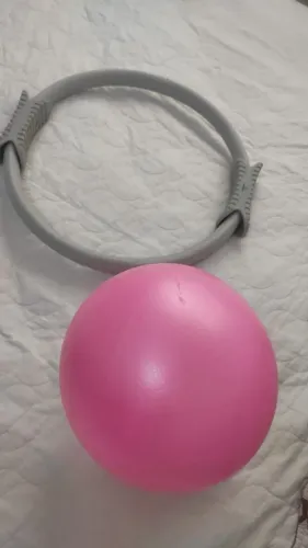 Conjunto de bola e anel de pilates 