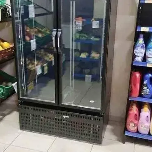 Balcão auto serviço expositor 2 portas Resfriados full black Refrimate - Marcos
