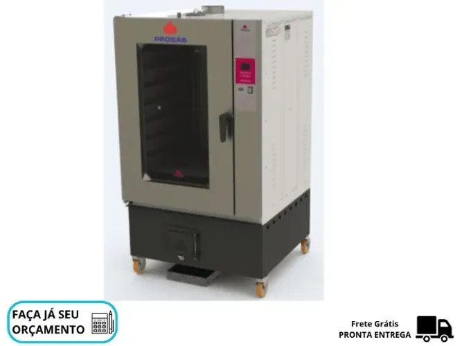 Forno Turbo 10 Esteiras a Lenha Progas