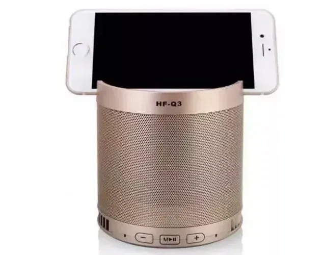 Caixa Som Bluetooth Q3 5w Rádio Fm Bateria Longa Duração Som De Qualidade