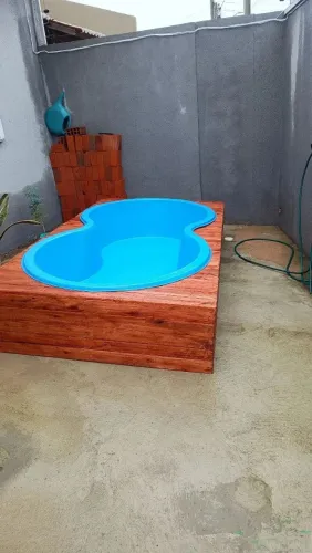 Piscina de fibra para seu lazer!