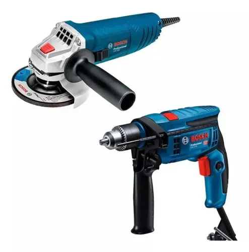 Kit Furadeira de Impacto GSB 13 RE 750W + Esmerilhadeira 850W  GWS 850