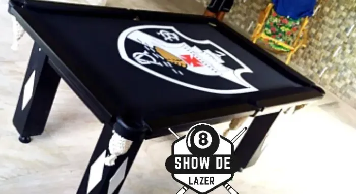 Sinuca Tipo Bilhar Personalizada Preto Vasco Escudo 