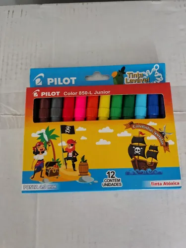 Canetinhas hidrográficas Pilot Color 850-L Junior, kit material escolar