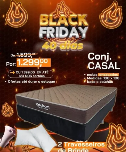 Cama box de molas ensacadas