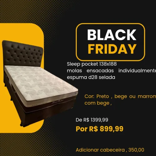 Cama box nova na Black