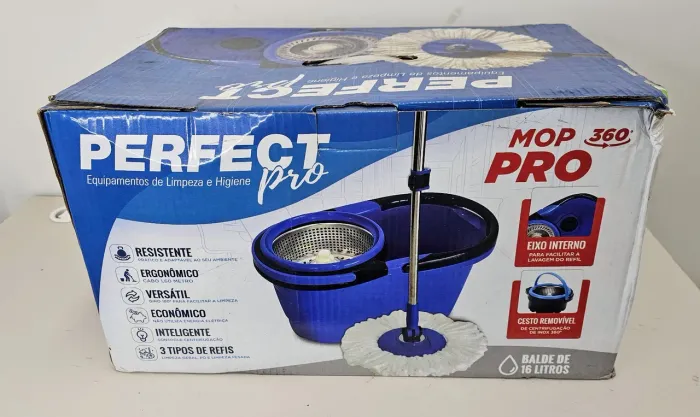 Mop Giratório 360° Perfect Pro - Limpeza Eficiente