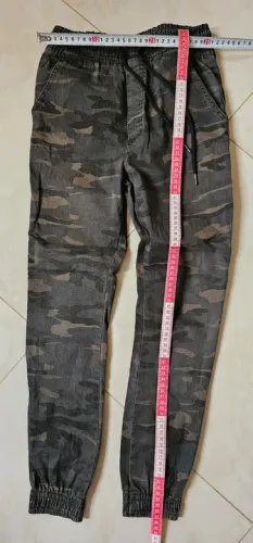 Calça camuflada sarja menino 8 anos