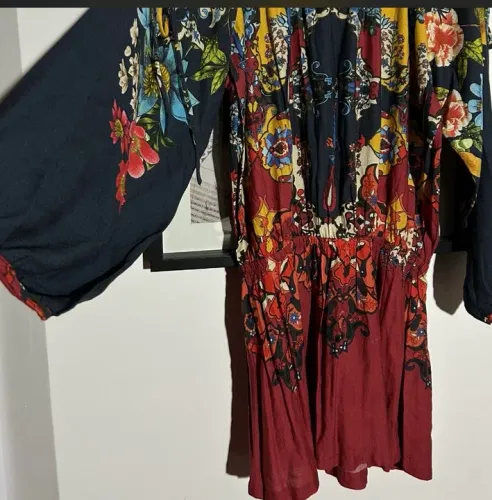 Vestido Farm curto- manga longa M