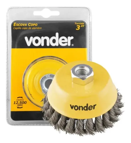 ESCOVA COPO 3POL 75MM TORCIDA AC VONDER