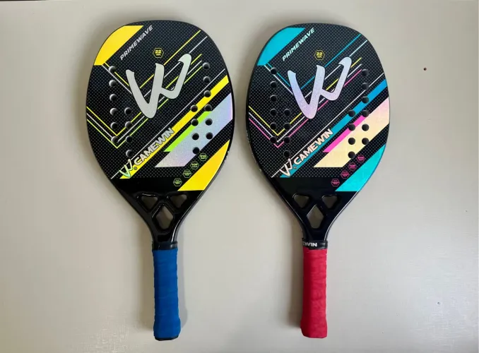 Raquetes Beach Tennis Camewin Primewave + capas