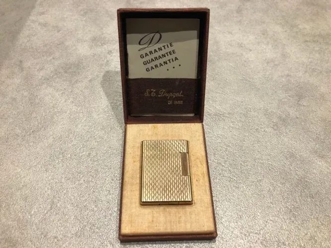 Isqueiro Antigo S.t. Dupont Dourado De Paris - REF 04E B94 | Raridade!