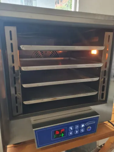 Forno Convecção Panificação Confeitaria Nc4 Bandejas 35x35cm Prateado
