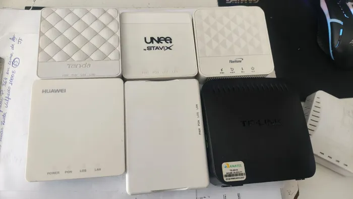 Kit 50 ONU Gpon xpon marcas variadas sem fonte