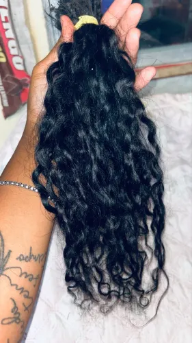 Cabelo humano cacheado