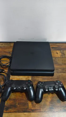 PS4 slim 1tb desbloqueado playstation 4 slim destravado 2 controles