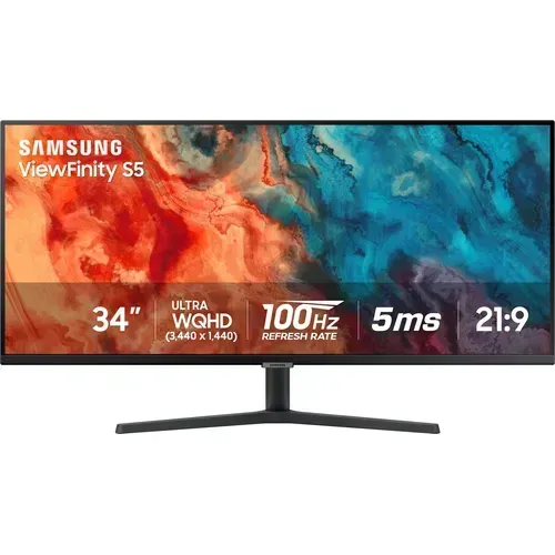 Monitor Ultrawide 34" 3440x1440 100Hz - Samsung ViewFinity S5